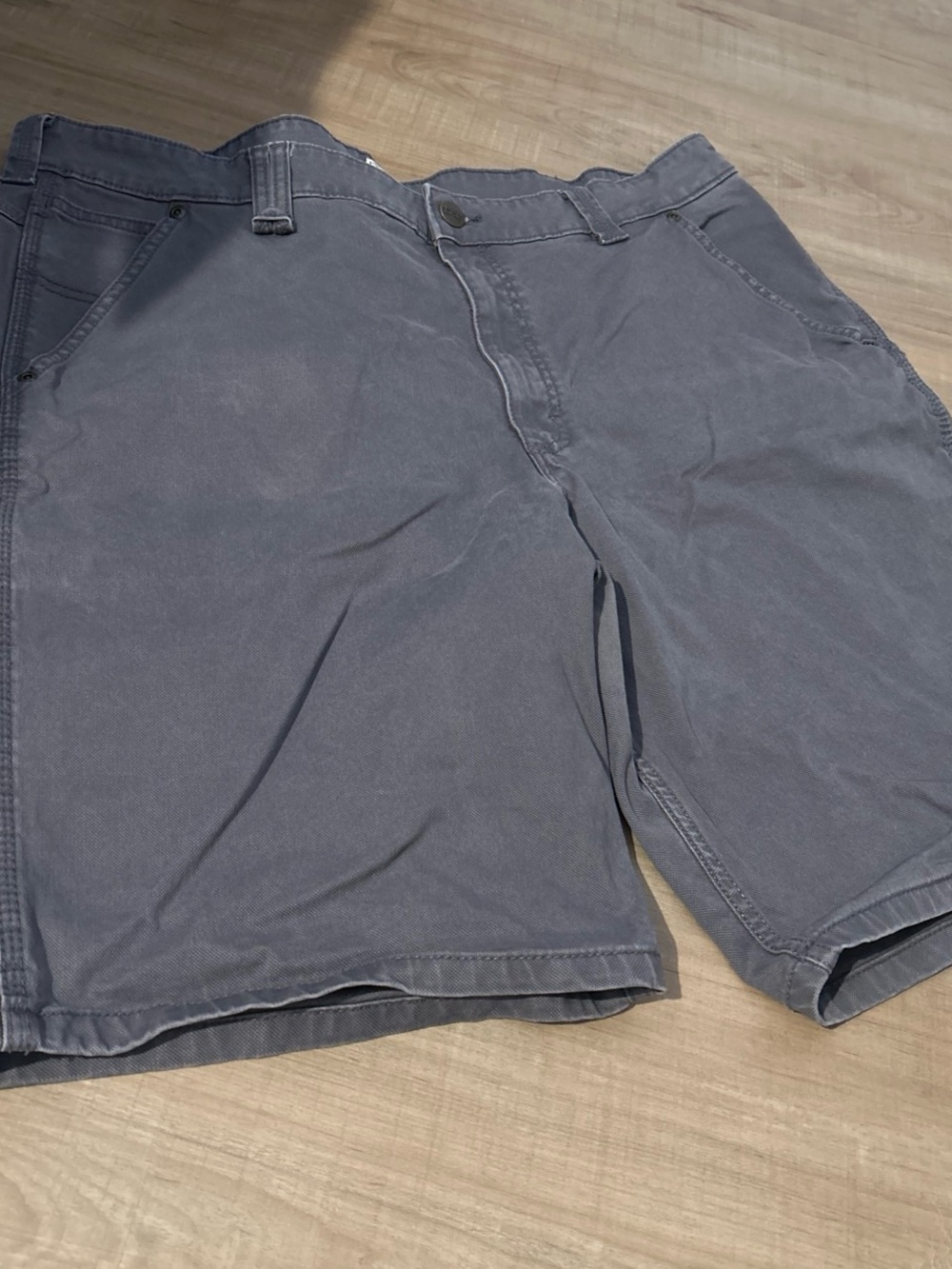 Lee Men's Flat Front Shorts in Slate Blue